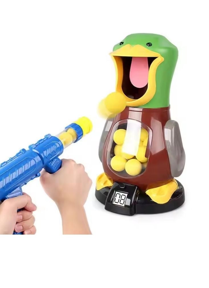 Premium Duck Shooting Target Toy with Foam Ball Gun – Interactive Kids Scoring Shooting Game - Image 1